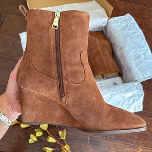 Coach suede booties.